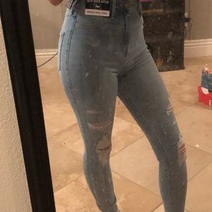Curvy ultra high rise jean leggings